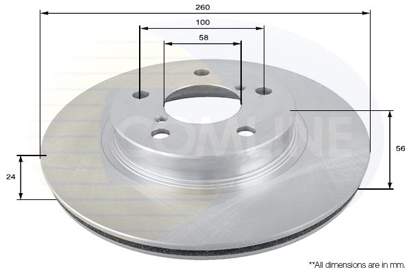 Tarcza hamulcowa COMLINE ADC0802V
