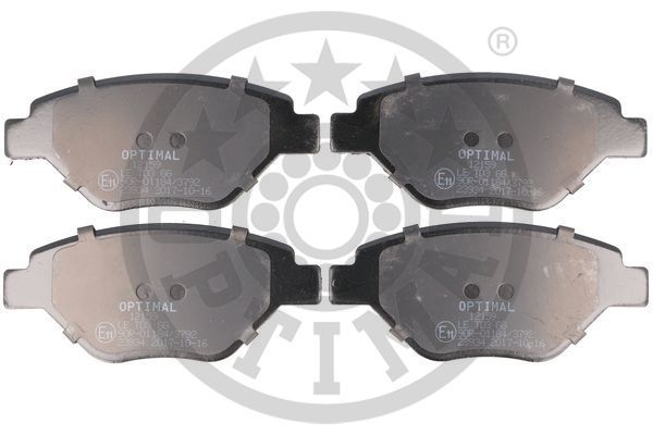 Zestaw klocków hamulcowych, hamulce tarczowe OPTIMAL BP-12159