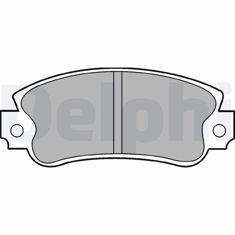 Sada brzdových platničiek kotúčovej brzdy DELPHI LP509