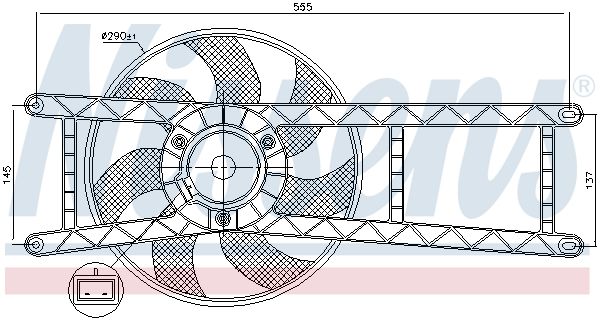 Ventilateur, refroidissement du moteur