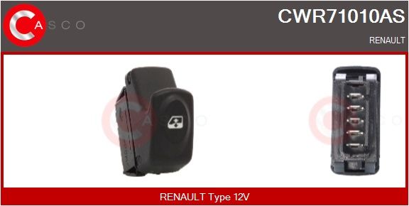 Spínač, zvedací zařízení oken CASCO CWR71010AS