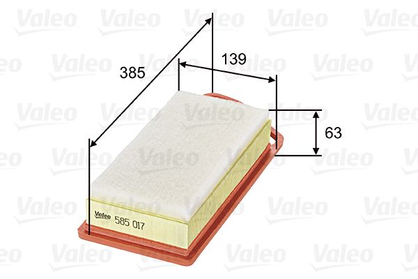 Vzduchový filter VALEO 585017