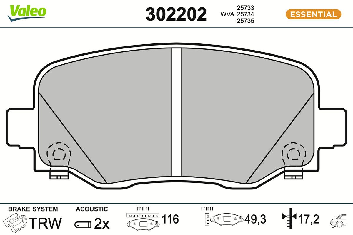 Комплект тормозных колодок, дисковый тормоз