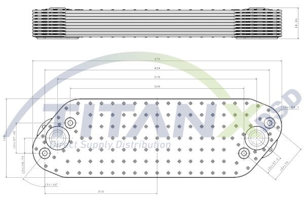 Radiator ulei, ulei motor TITANX OX129007