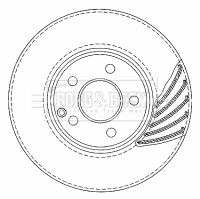 Tarcza hamulcowa BORG & BECK BBD5923S