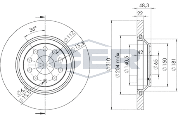 Tarcza hamulcowa ICER 78BD4082-2
