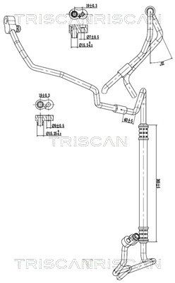 conducta presiune variabila,aer conditionat TRISCAN 9010 11023