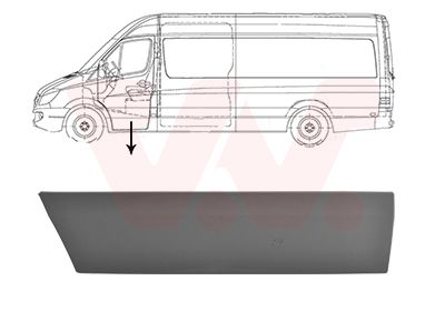 Listwa ozdobna / ochronna, drzwi VAN WEZEL 3077423