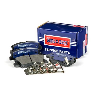 Zestaw klocków hamulcowych, hamulce tarczowe BORG & BECK BBP2323