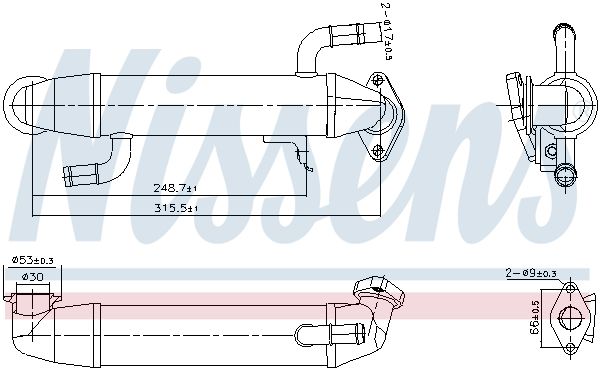 Radiator, recirculare gaze de esapament NISSENS 989406