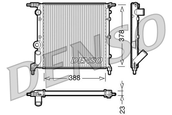 Chłodnica, układ chłodzenia silnika DENSO DRM23006