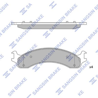 set placute frana,frana disc HI-Q SP1311