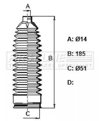 Zestaw osłon, układ kierowniczy FIRST LINE FSG3445