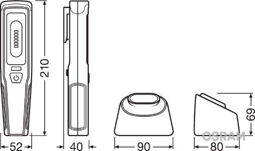 Levně Ruční svítidlo ams-OSRAM LEDIL207