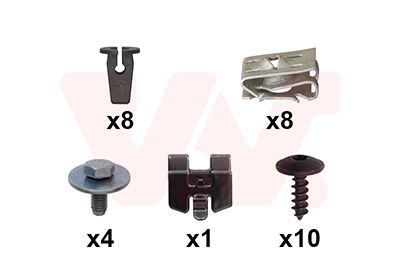 Set montaj, aripa laterala VAN WEZEL 5735796