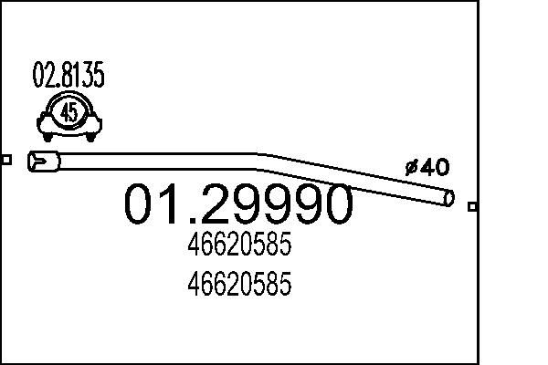 Rura wydechowa MTS 01.29990
