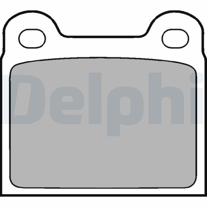 Sada brzdových platničiek kotúčovej brzdy DELPHI LP18