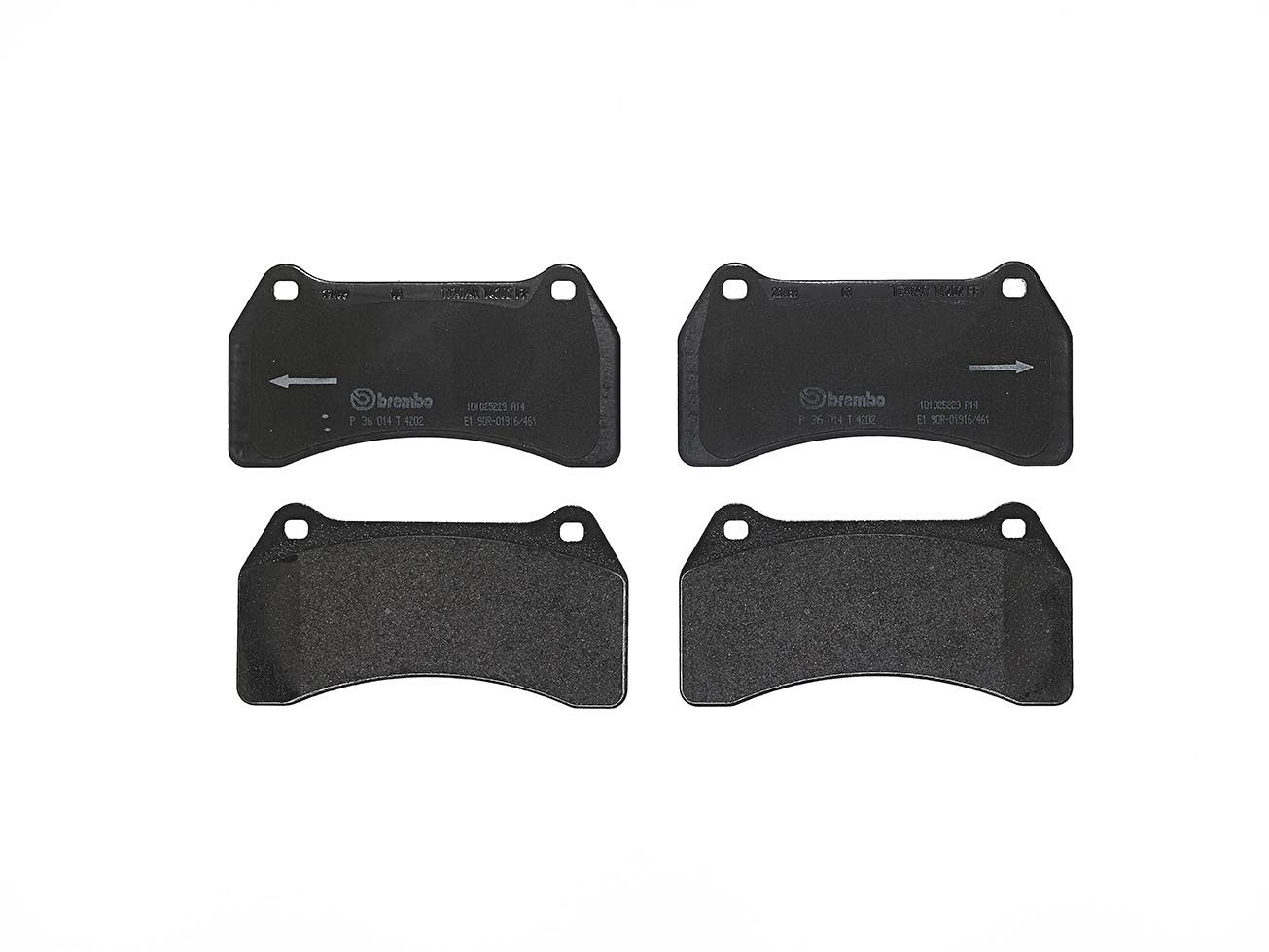 Levně Sada brzdových destiček, kotoučová brzda BREMBO P 36 014