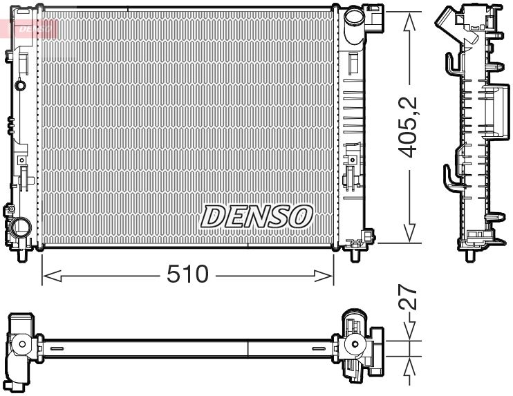 Radiator, racire motor DENSO DRM23085