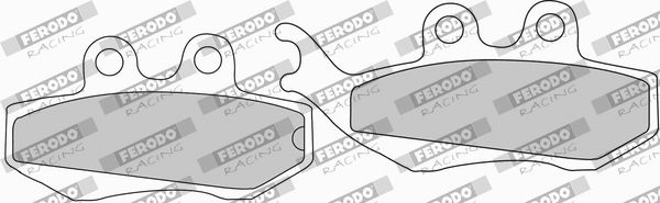 Zestaw klocków hamulcowych, hamulce tarczowe FERODO RACING FDB677EF