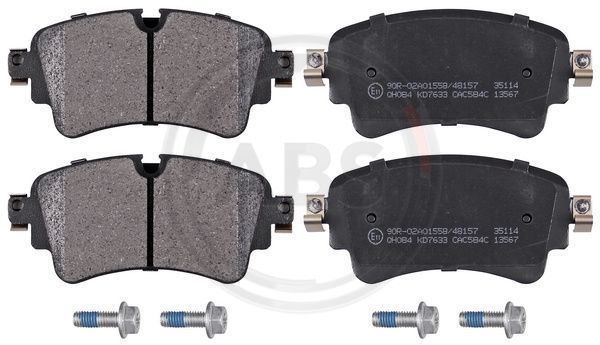 Zestaw klocków hamulcowych, hamulce tarczowe A.B.S. 35114