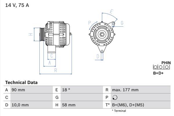 Alternator BOSCH 0 986 049 111