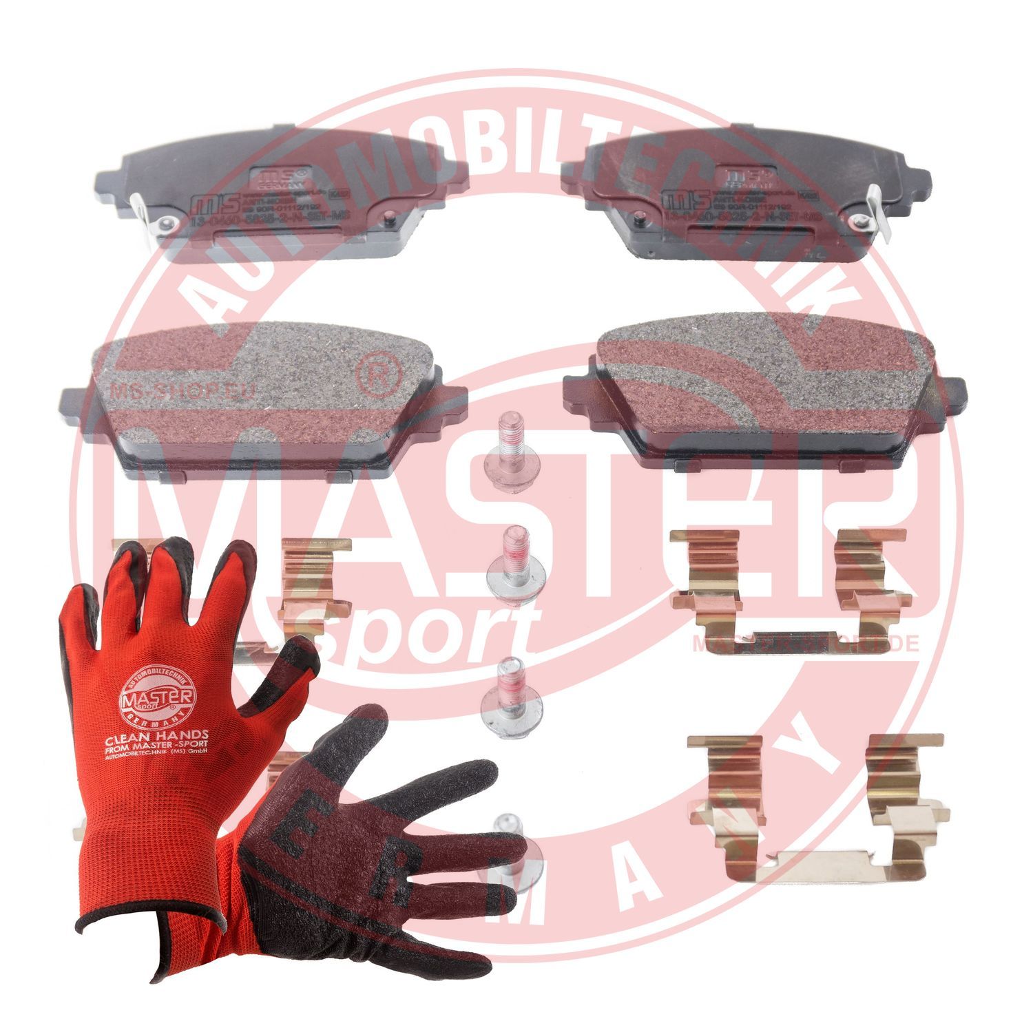Zestaw klocków hamulcowych, hamulce tarczowe MASTER-SPORT GERMANY 13046058252N-SET-MSP