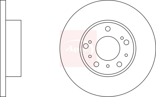 Apec - Front Brake Disc