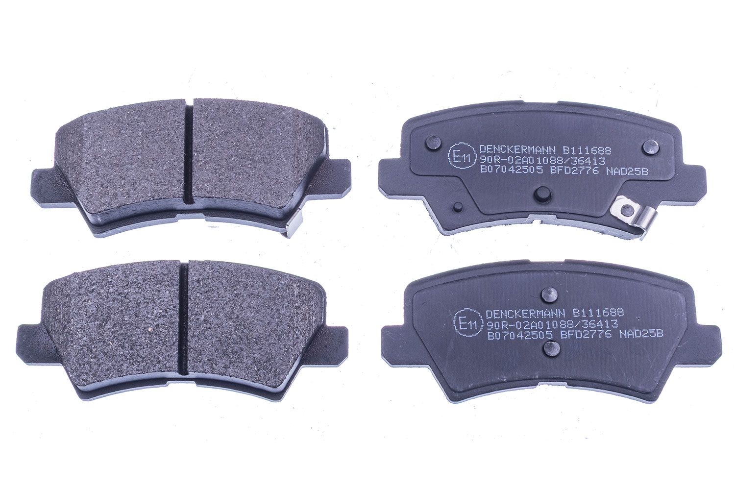 set placute frana,frana disc DENCKERMANN B111688