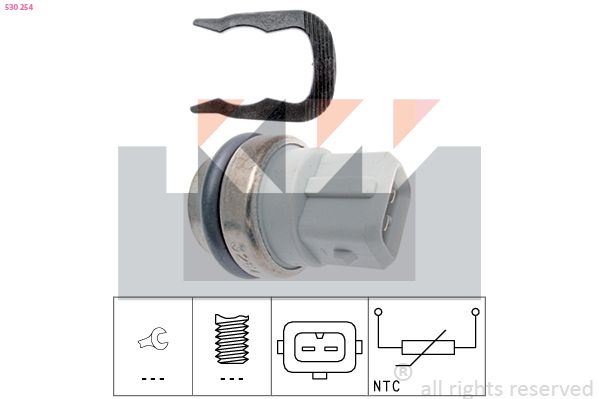 Czujnik, temperatura płynu chłodzącego KW 530 254