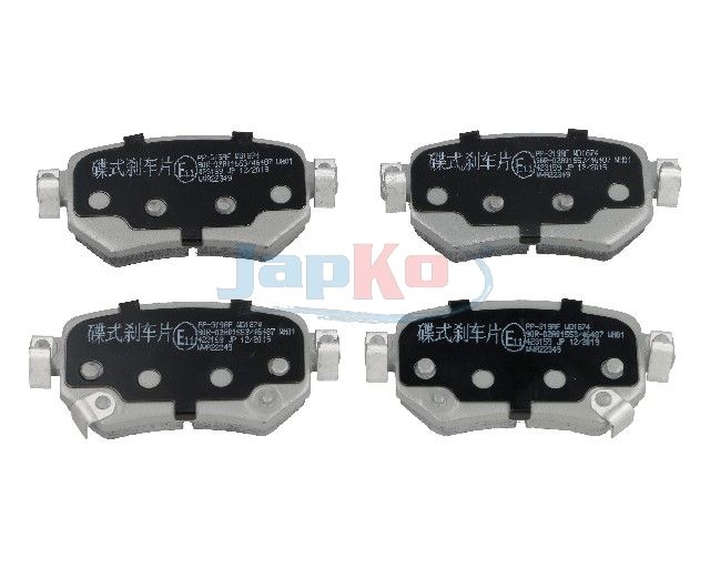 set placute frana,frana disc JAPKO 51319