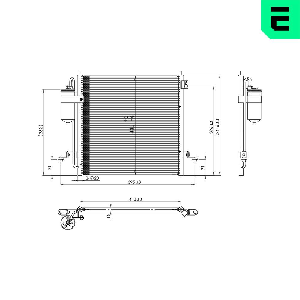 Condensator, climatizare ERA 667300
