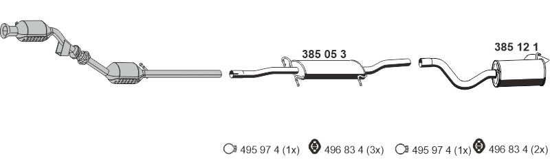 Układ wydechowy ERNST 040643