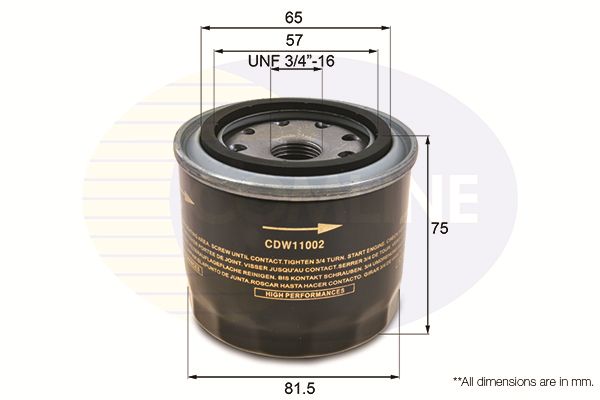 Filtr oleju COMLINE CDW11002