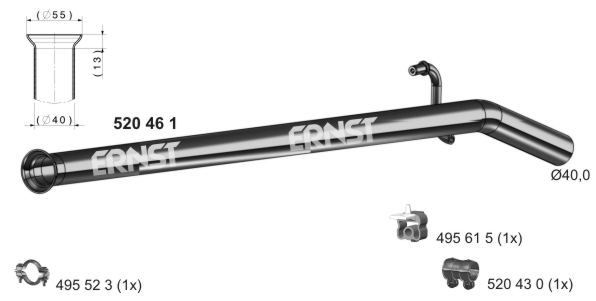 Rura wydechowa ERNST 520461