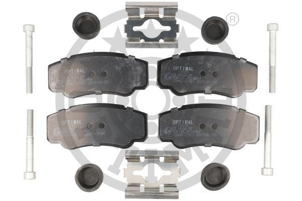 Zestaw klocków hamulcowych, hamulce tarczowe OPTIMAL BP-12029