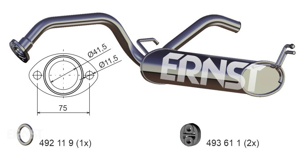 Toba esapament finala ERNST 685108