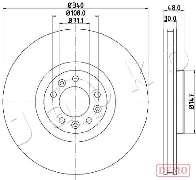 Tarcza hamulcowa JAPKO 600611C