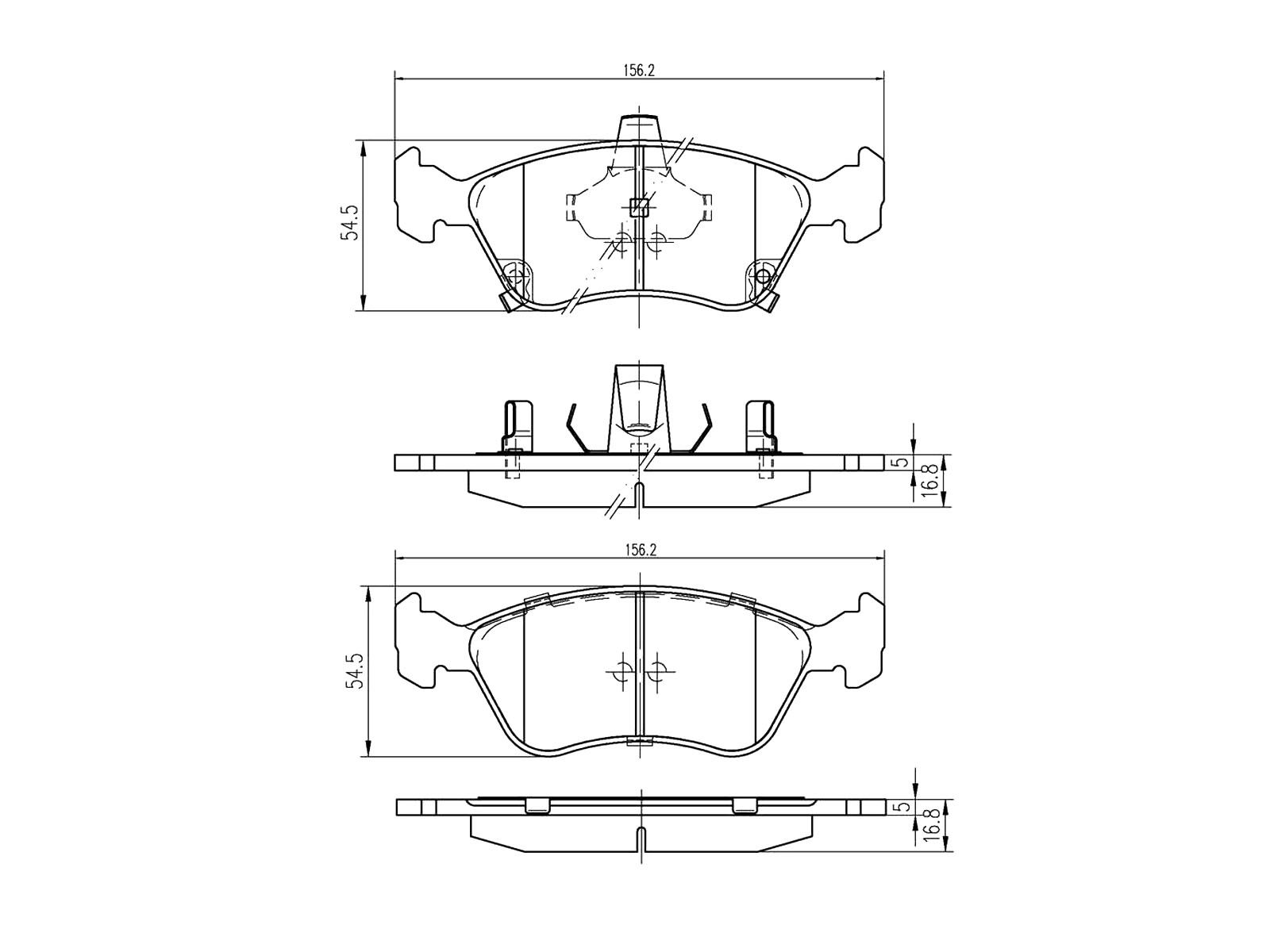 V70-0049 KIT DE PLAQUETTES DE FREIN