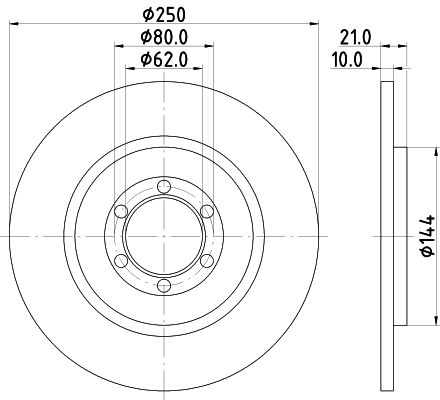 Tarcza hamulcowa MINTEX MDC187