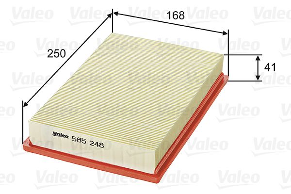 Vzduchový filter VALEO 585248