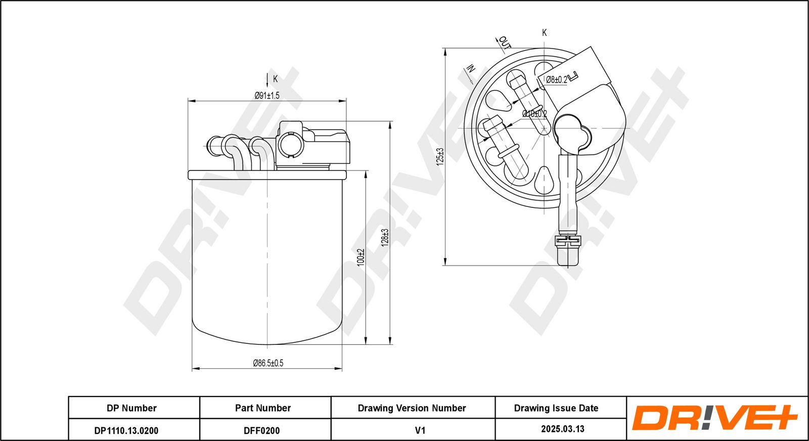filtru combustibil Dr!ve+ DP1110.13.0200