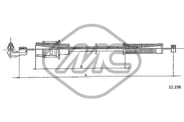 Linka gazu METALCAUCHO 80879
