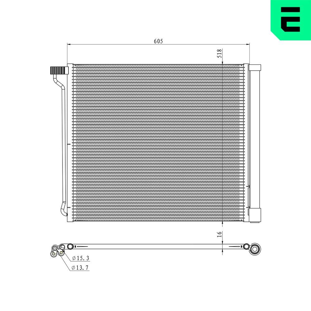 Condensator, climatizare ERA 667319