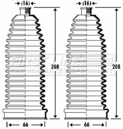 Zestaw osłon, układ kierowniczy FIRST LINE FSG3278