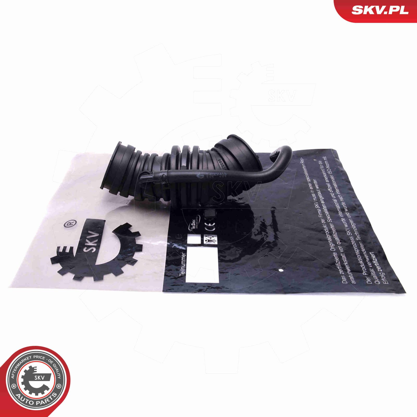 Рукав воздухозаборника, воздушный фильтр