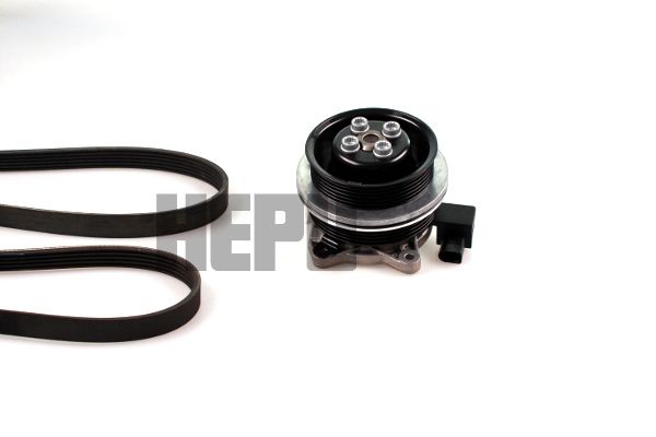 Pompa apa + Set curea transmisie cu caneluri HEPU PK06701