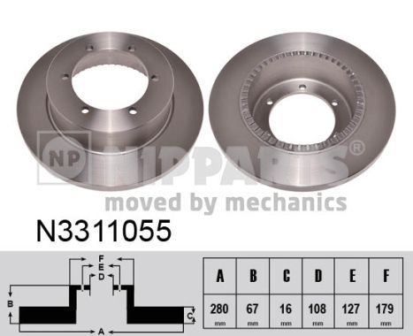 Disc frana NIPPARTS N3311055