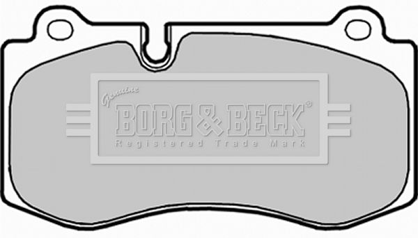 Zestaw klocków hamulcowych, hamulce tarczowe BORG & BECK BBP2037