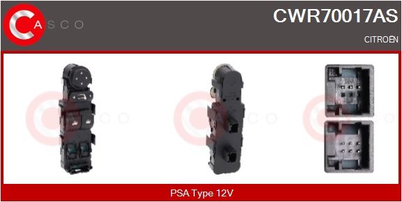 Spínač, zvedací zařízení oken CASCO CWR70017AS